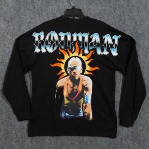 Rodman Shirt Mens Medium Black‎ Long Sleeve Sun Dennis Rodman Basketball Tee